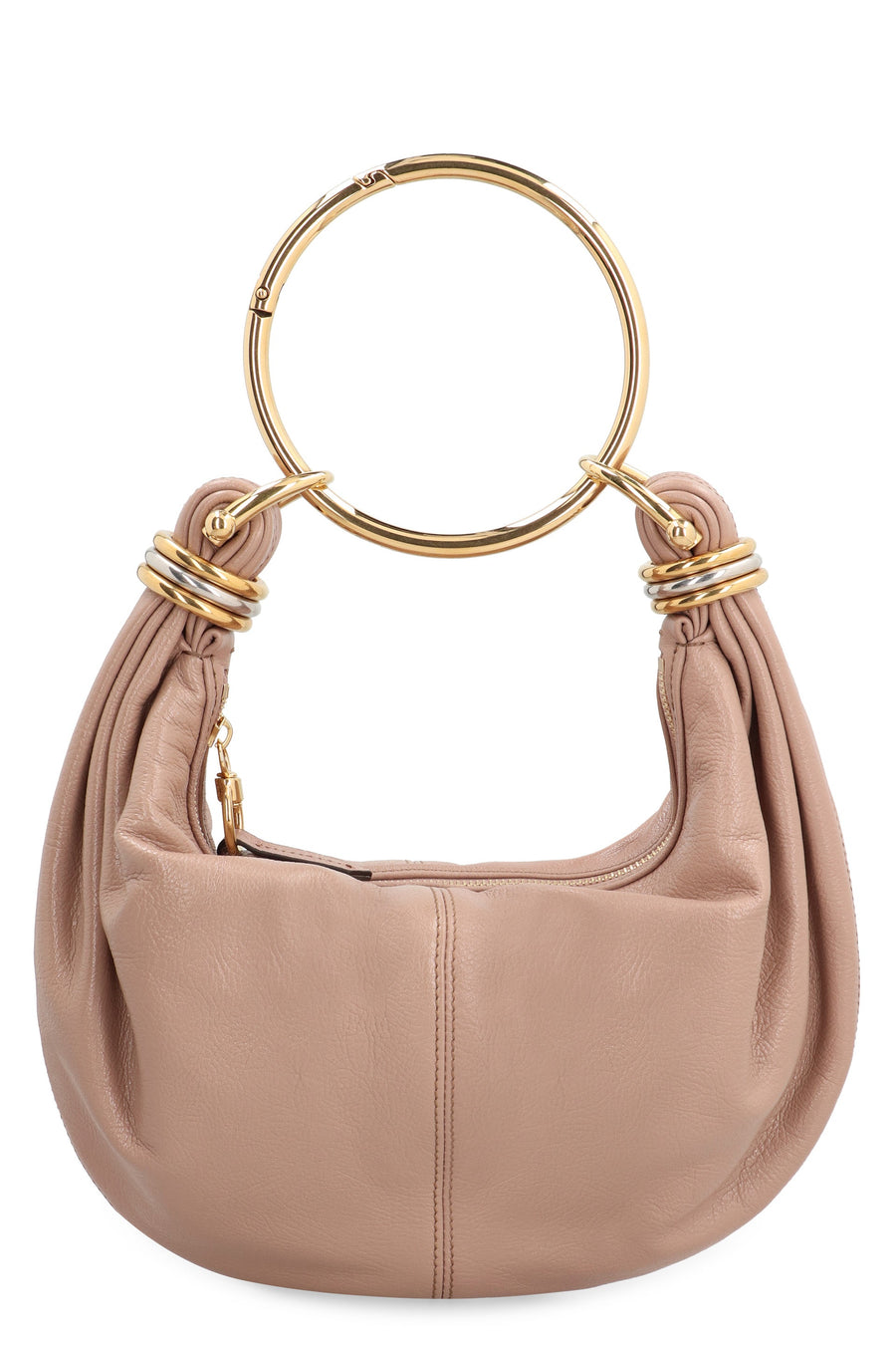 Chloé Pebbled Calf Leather Hobo Bag — Pink