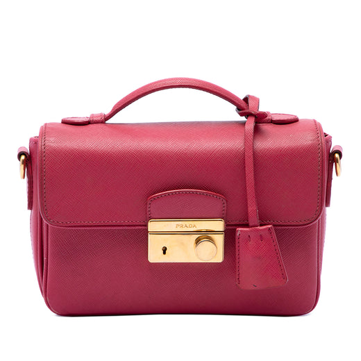 Saffiano Sound Lock Satchel - Image 1