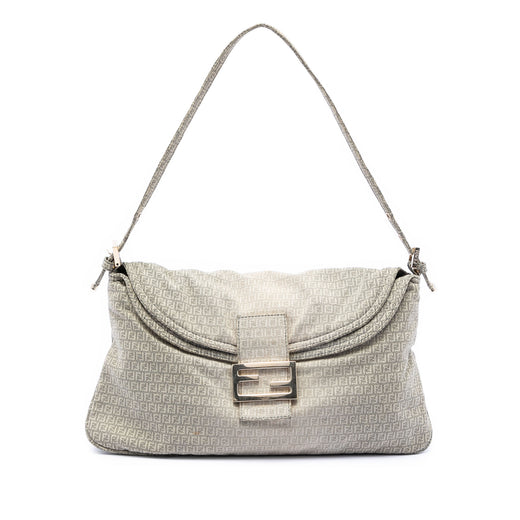 Micro Zucchino Canvas Double Flap Shoulder Bag - Image 1