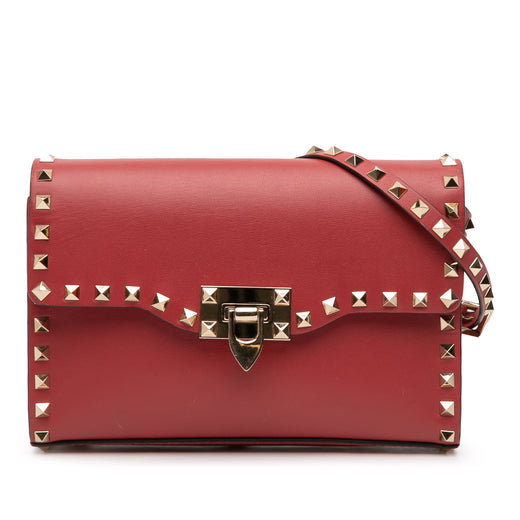Small Leather Rockstud Flap Crossbody - Image 1