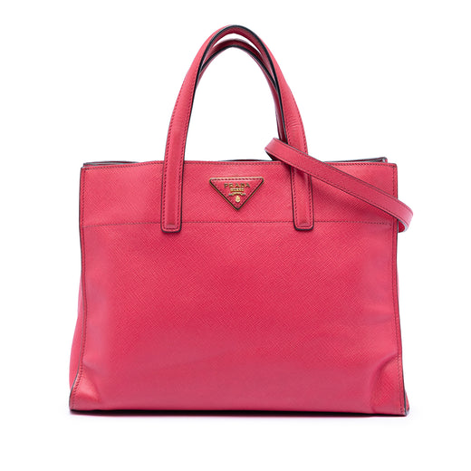 Saffiano Soft Triple Pocket Tote - Image 1