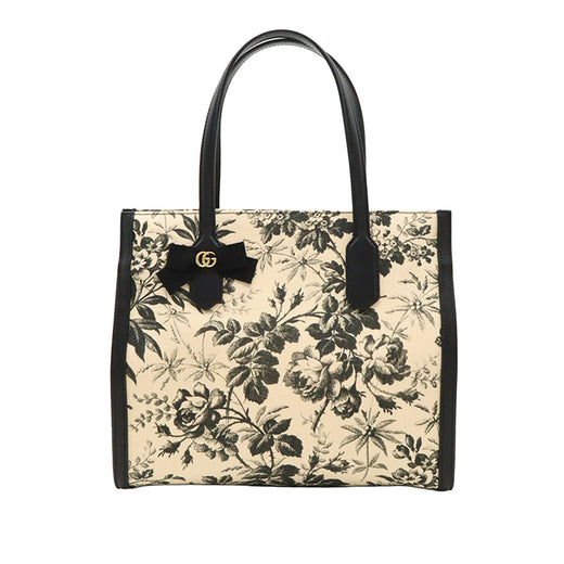 Canvas GG Ribbon Herbarium Tote - Image 1