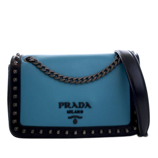Bicolor Glace Calfskin Studded Crossbody - Image 1