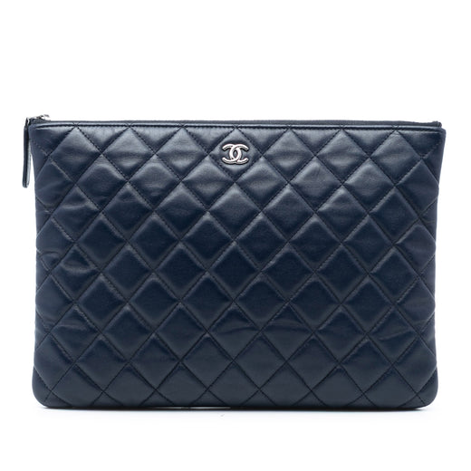Medium Quilted Lambskin O Case Clutch - Image 1