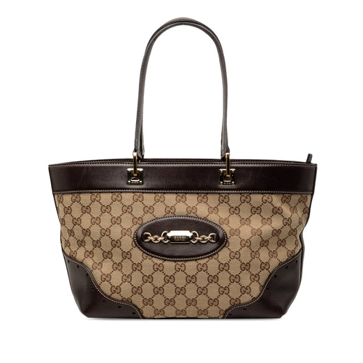 GG Canvas Punch Tote - Image 1