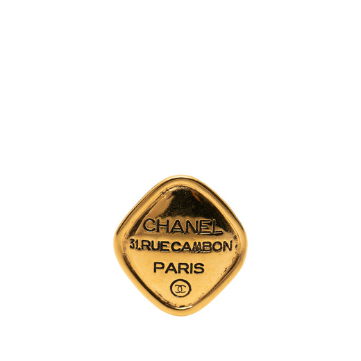 Gold Plated 31 Rue Cambon Diamond Brooch - Image 1