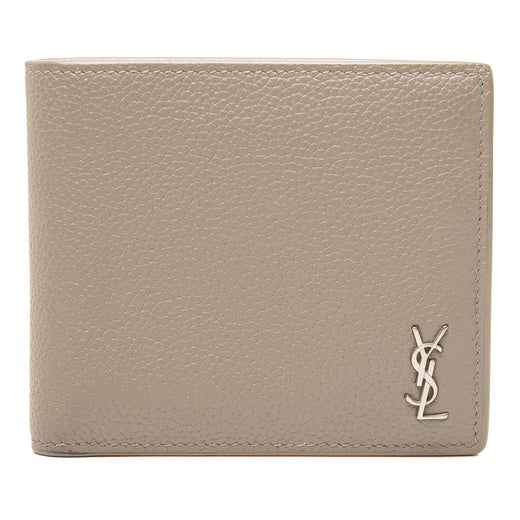Grained Leather Tiny Cassandre Bifold Wallet - Image 1