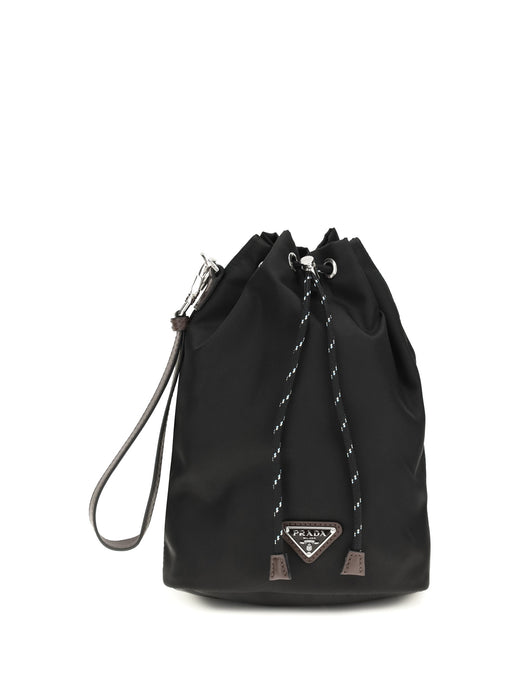 Prada Speedrock Bucket Bag — Black Recycled Polyamide