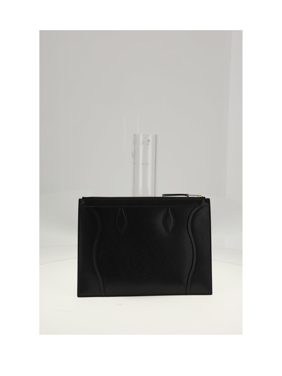Celine Calf Leather Pouch — Black Wallets & Purses