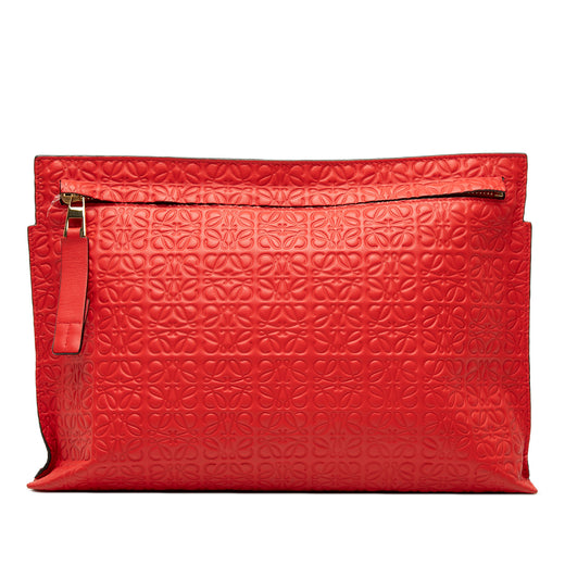 Embossed Calfskin Anagram Repeat T Pouch - Image 1