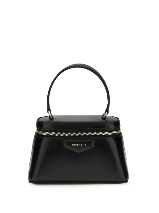 Givenchy Top Handle Bag — Black Calf Leather Bos Taurus