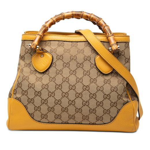 GG Canvas Bamboo Diana Top Handle Tote - Image 1