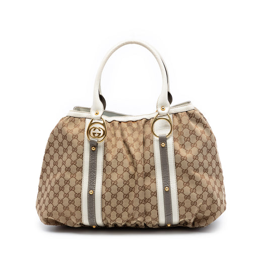 GG Canvas Interlocking G Tote - Image 1