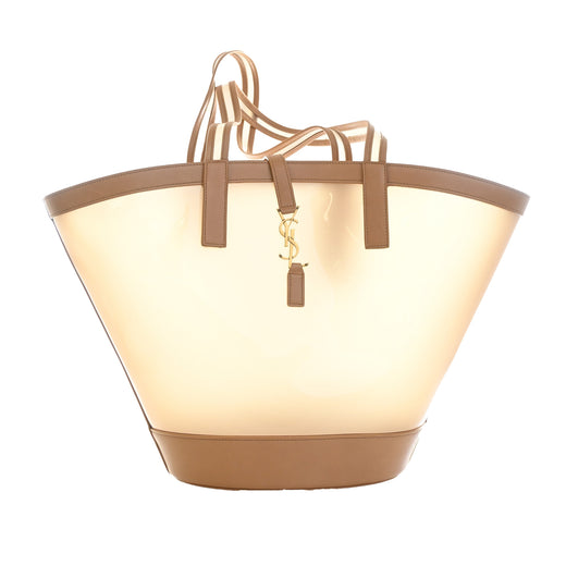 Medium PVC and Calfskin Panier Tote - Image 1