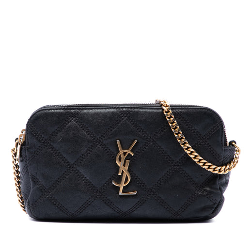 Mini Quilted Lambskin Becky Double Zip Crossbody - Image 1