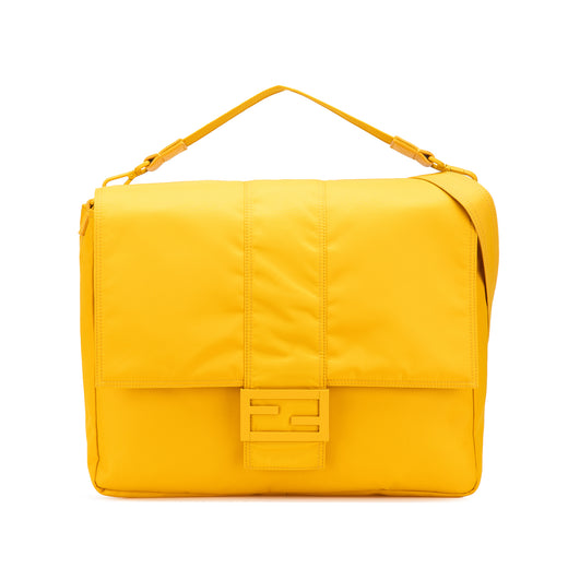 Large Econyl Nylon Baguette Satchel - Image 1