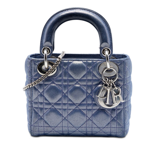 Mini Iridescent Lambskin Cannage Lady Dior - Image 1