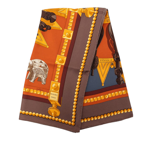 Cuillers d Afrique Silk Scarf 90 - Image 1