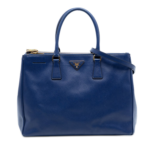Large Saffiano Lux Galleria Double Zip Tote - Image 1