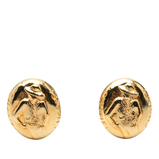 Gold Plated Mademoiselle Clip On Earrings - Image 1