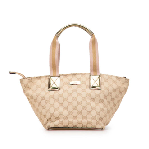 GG Canvas Web Tote - Image 1