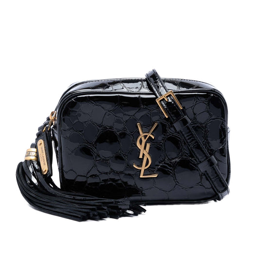 Croc Embossed Patent Lou Belt Bag - Image 1