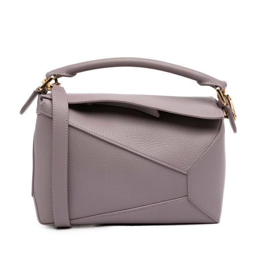 Small Calfskin Puzzle Edge Satchel - Image 1