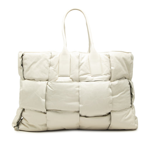 Padded Calfskin Maxi Intrecciato Squash Tote - Image 1