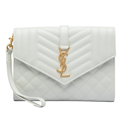 Grain De Poudre Triquilt Monogram Envelope Clutch - Image 1