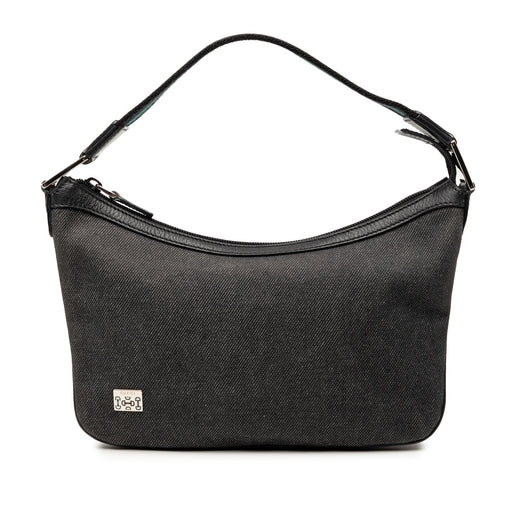 Denim Web Shoulder Bag - Image 1