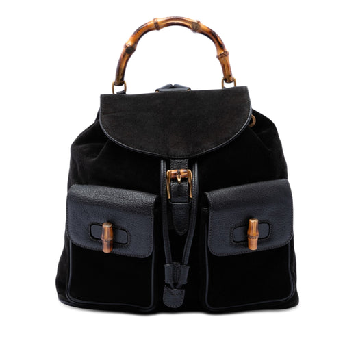 Suede Bamboo Backpack - Image 1