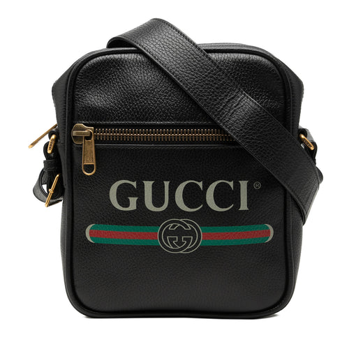 Grained Calfskin Logo Crossbody - Image 1