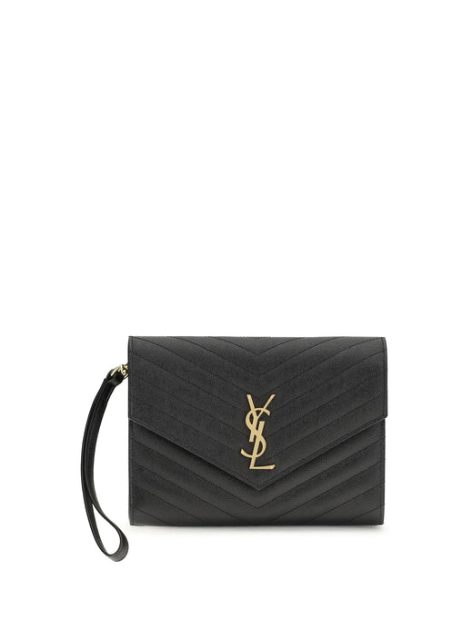 Saint Laurent Quilted Calf Leather Wallet — Black Bos Taurus