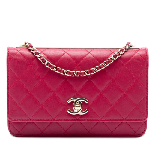Quilted Lambskin Trendy CC Wallet On Chain - Image 1