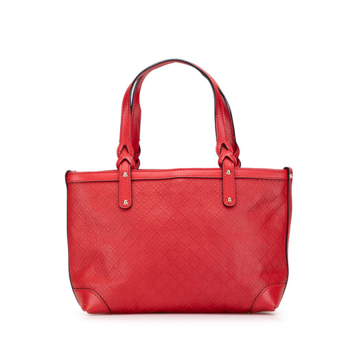 Small Diamante Leather Craft Tote - Image 1