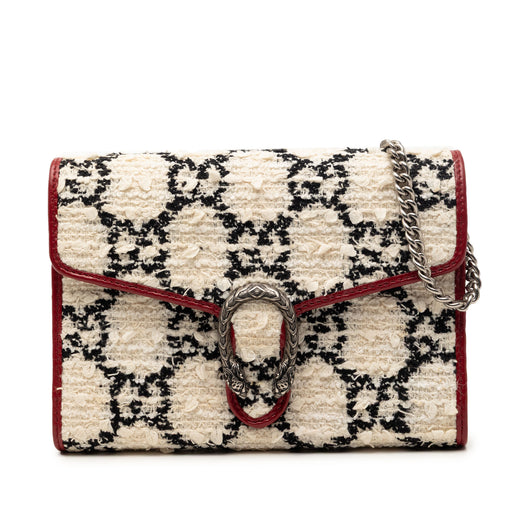 GG Tweed Dionysus Wallet on Chain - Image 1