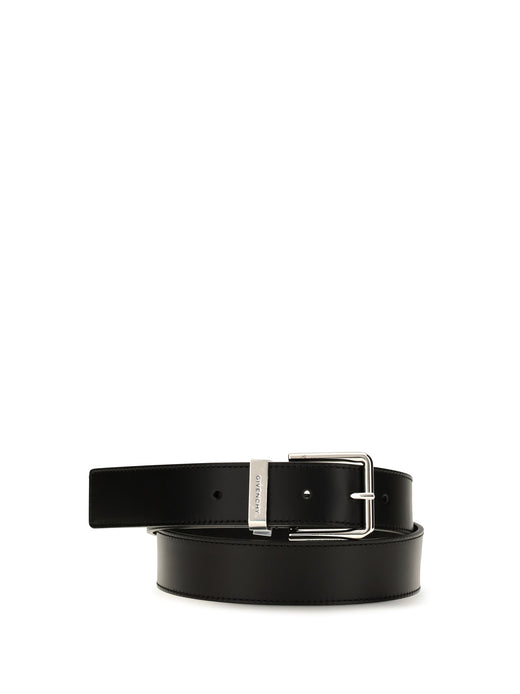 Givenchy Gentlemen Belt — Black Calf Leather Bos Taurus