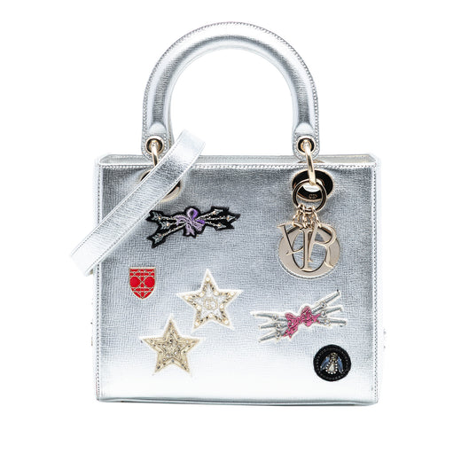 Medium Calfskin Patch Embellished Lady Dior - Image 1