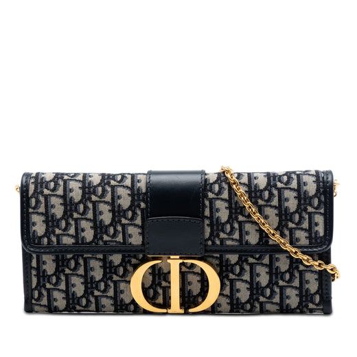 Oblique Canvas 30 Montaigne Clutch With Chain - Image 1