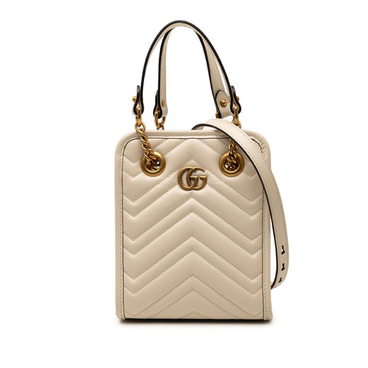 Mini GG Marmont Matelasse Leather Satchel - Image 1