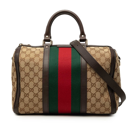 Medium GG Canvas Web Joy Boston Bag - Image 1