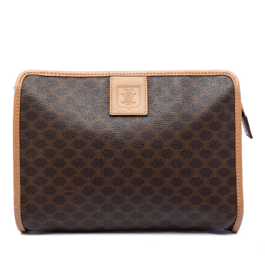 Macadam Coated Canvas Clutch - Image 1