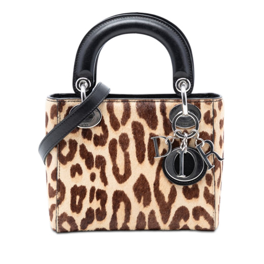 Mini Pony Hair Leopard Print Lady Dior - Image 1