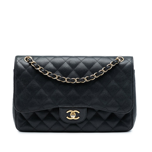 Jumbo Classic Caviar Double Flap - Image 1