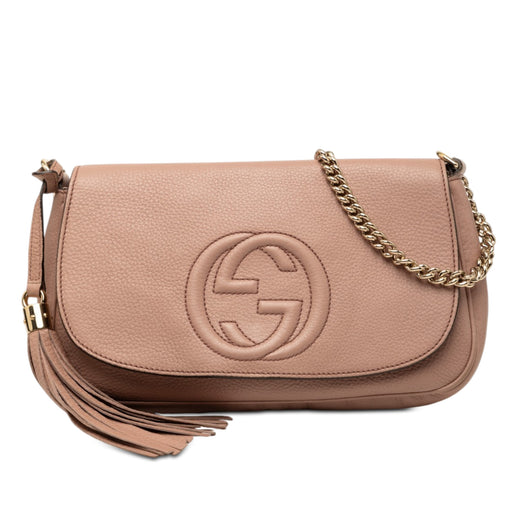 Medium Calfskin Soho Chain Flap Crossbody - Image 1