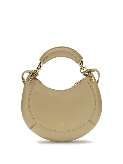 Chloé Marcie Shoulder Bag — Beige Calf Leather Bos Taurus
