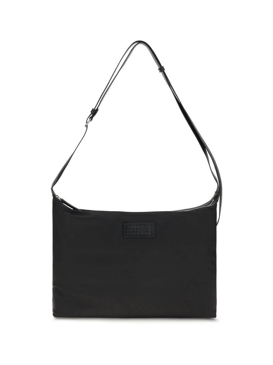 Mm6 Maison Margiela Numeric Crossbody Bag — Black Polyamide