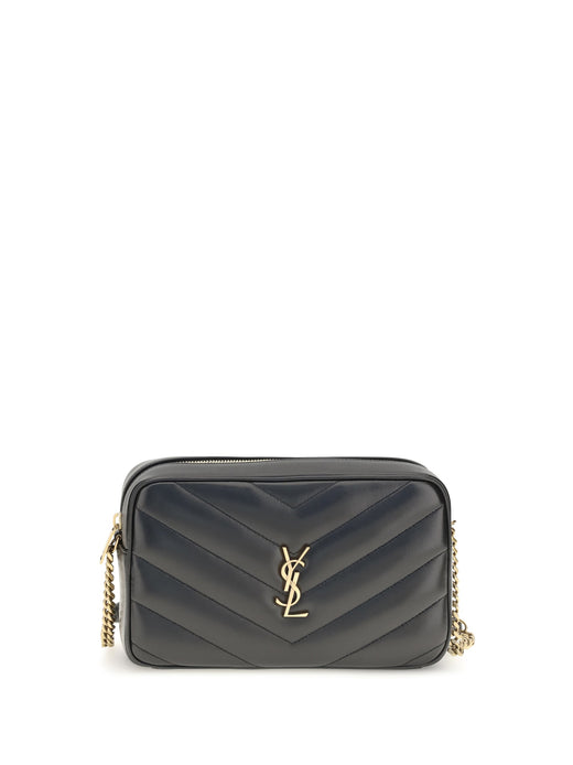 Saint Laurent Loulou Crossbody Bag — Black Lamb Ovis Aries