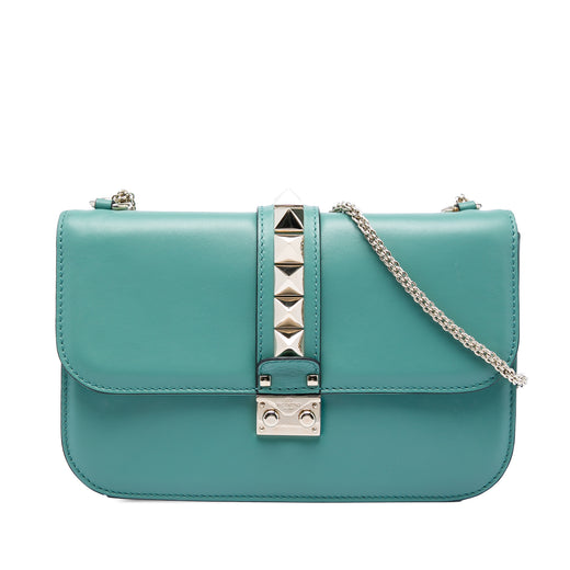 Medium Leather Rockstud Glam Lock Crossbody - Image 1