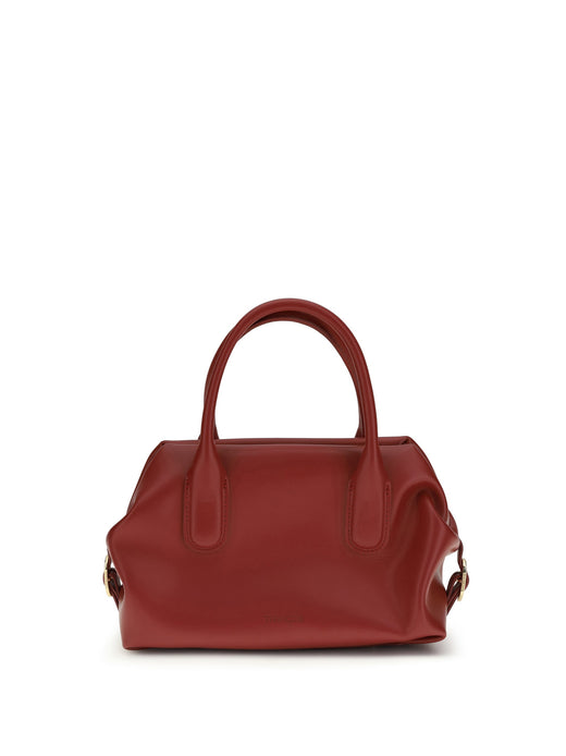 Themoirè Tallia Trunk Top Handle Bag — Red Others Materials